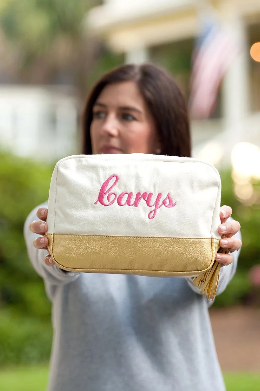 Creme Cabana Cosmetic Bag - Personalized