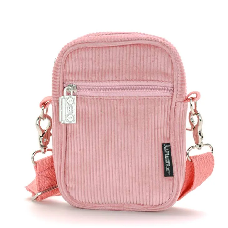 Crossbody Mini Brick Bag - Pink Corduroy