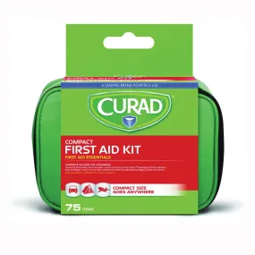 CURAD CURFAK200RB Compact Latex-Free First Aid Kit, 75-Piece