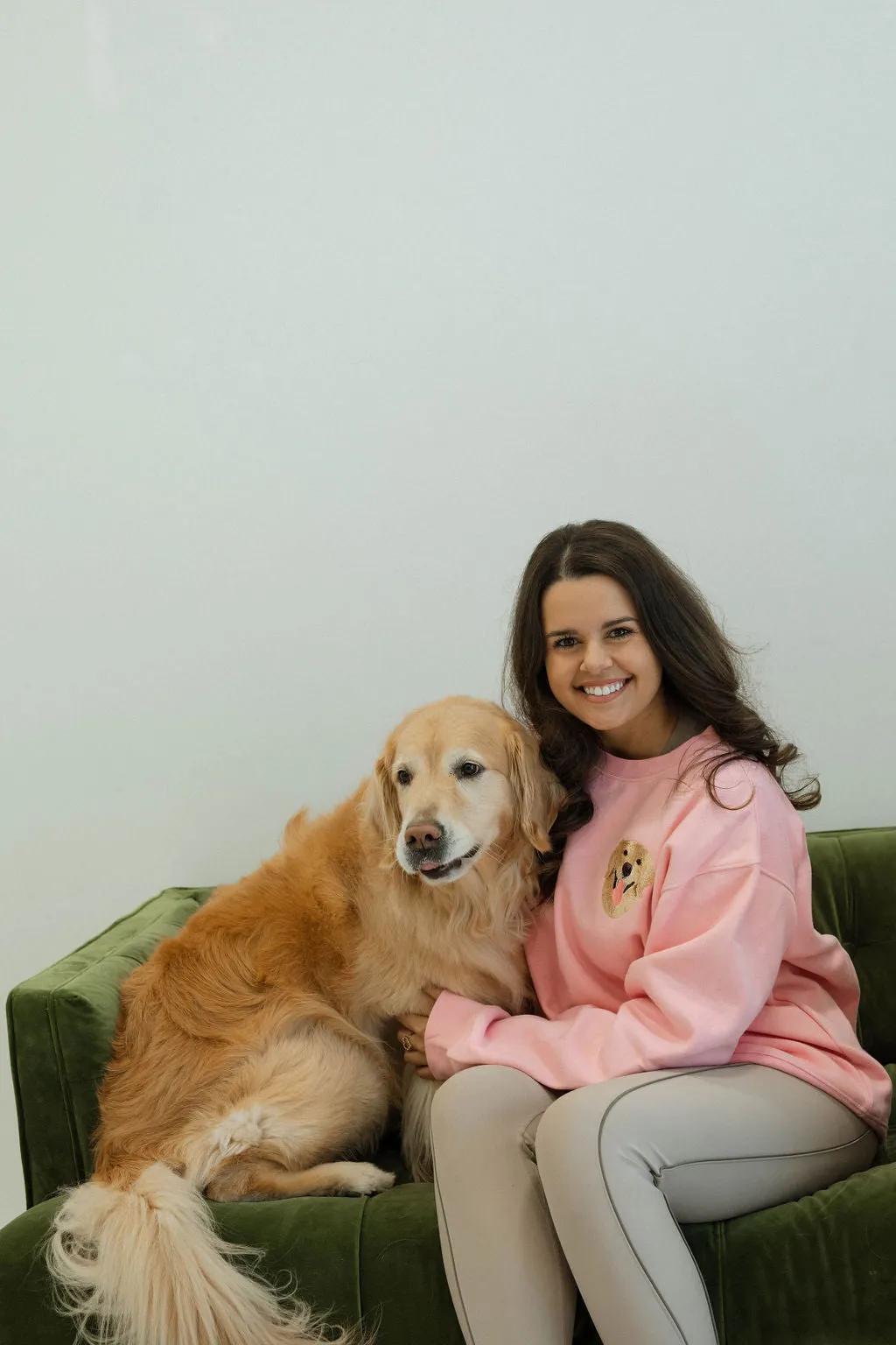 Custom Embroidered Sweatshirt | Candy Pink