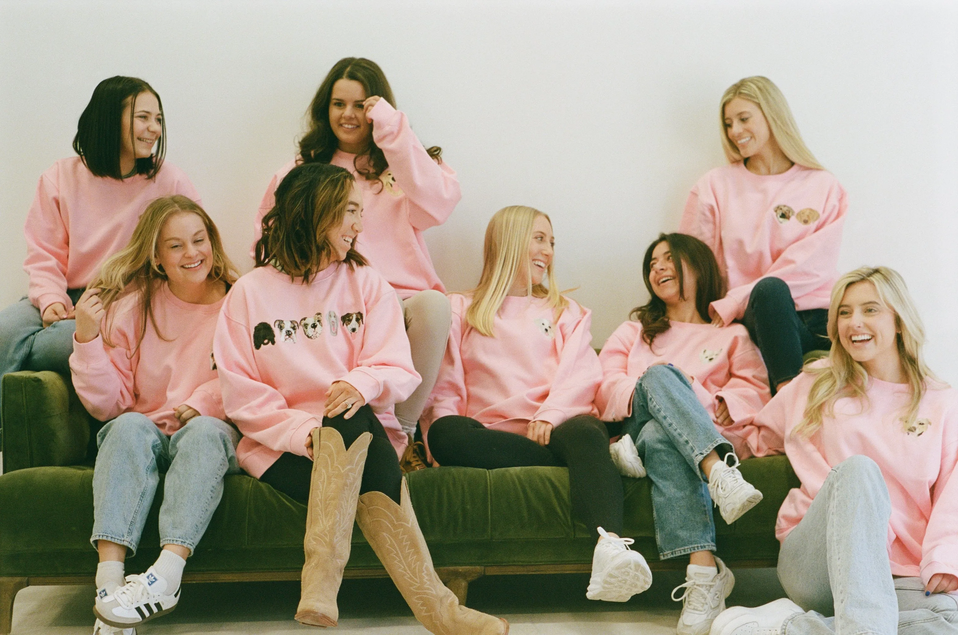 Custom Embroidered Sweatshirt | Candy Pink