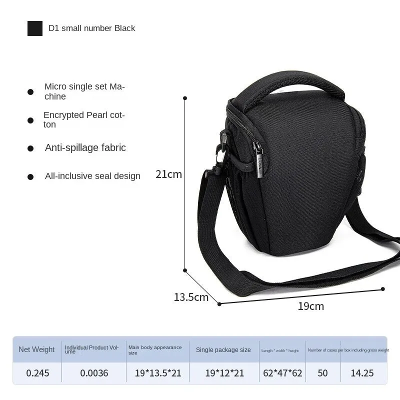 Cwatcun Shoulder Crossbody DSLR Camera Bag Waterproof Multifunctional Digital Camera Bag Photography Bag