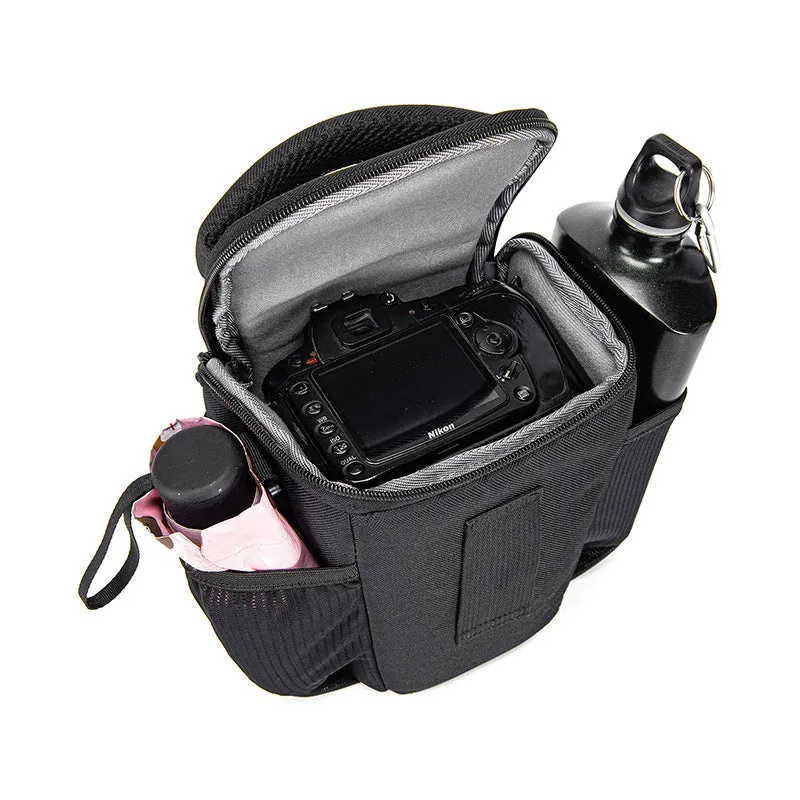 Cwatcun Shoulder Crossbody DSLR Camera Bag Waterproof Multifunctional Digital Camera Bag Photography Bag