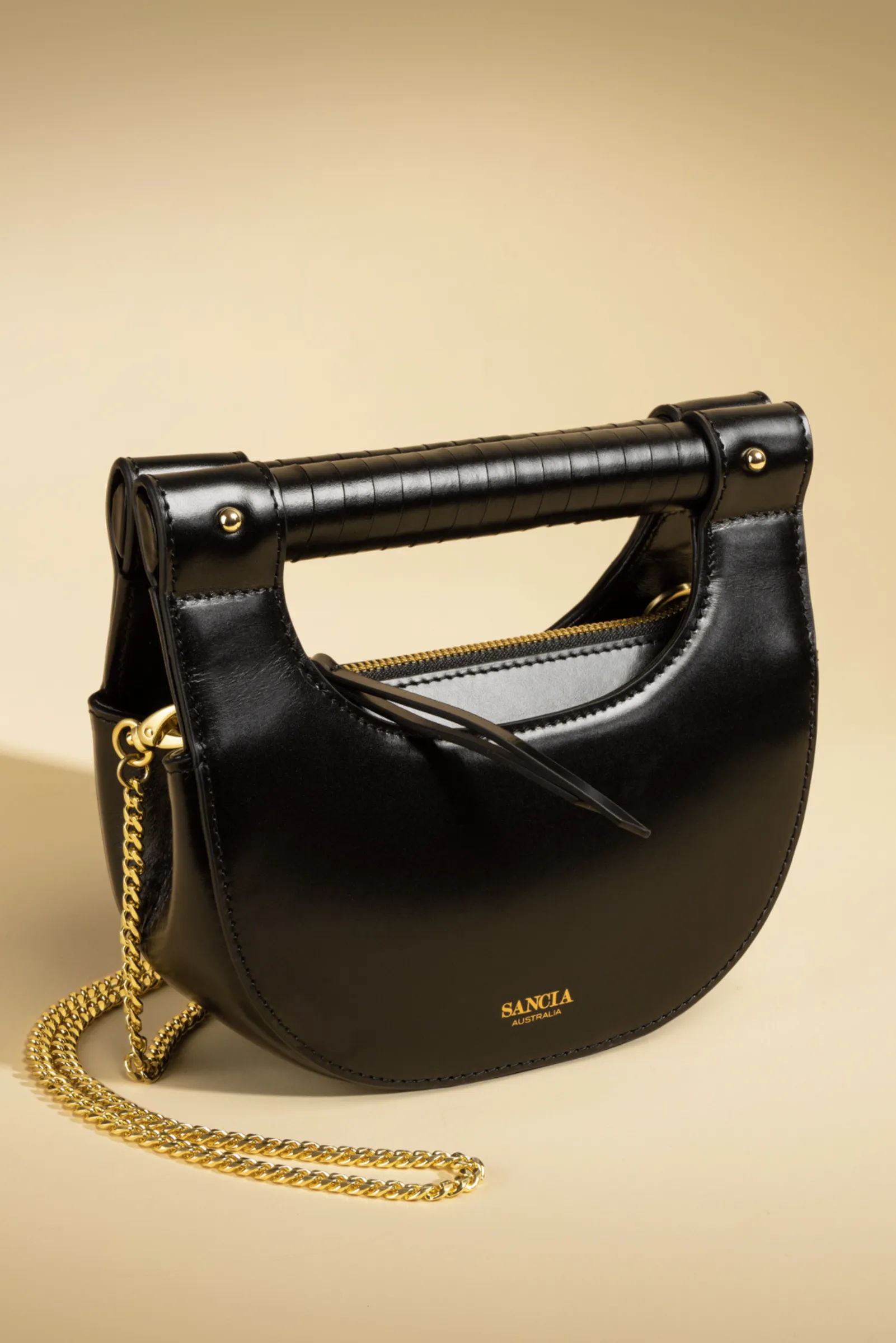 Cybil Halfmoon Bag - Black