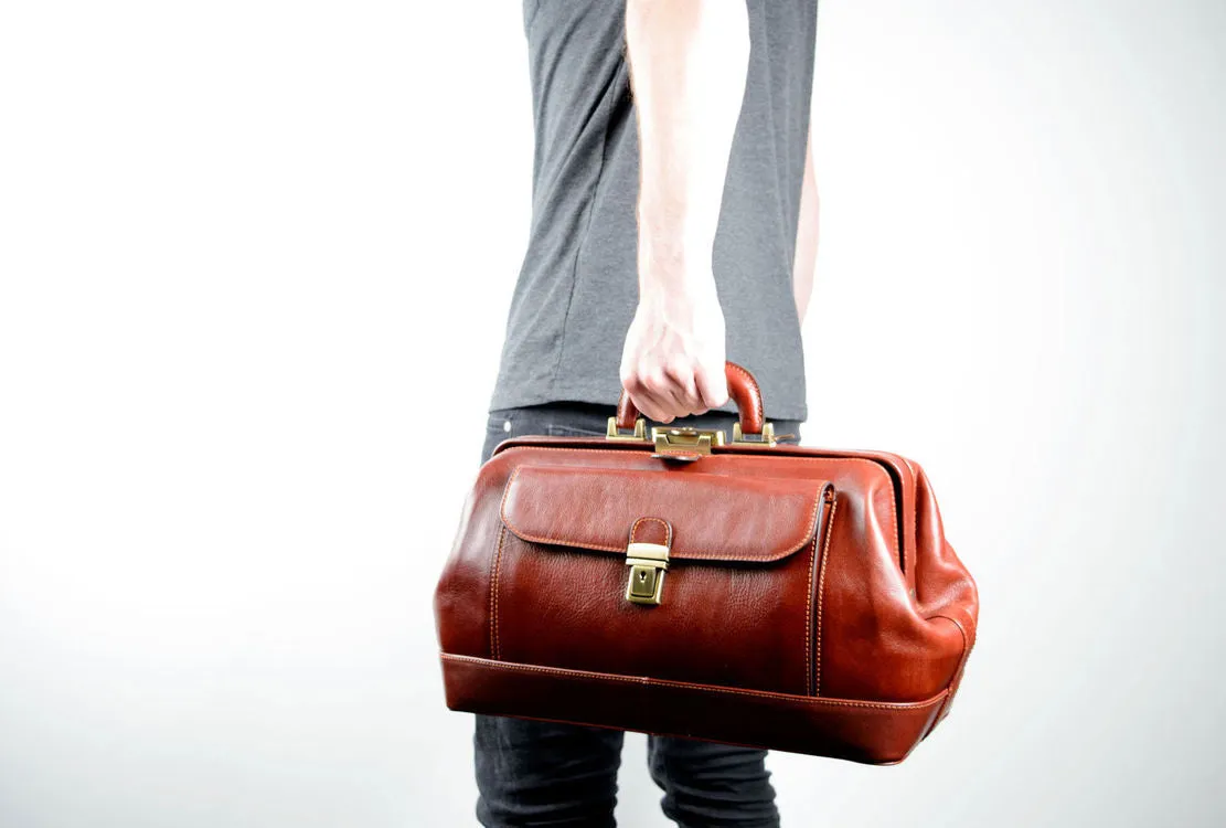 Delamore Brown Leather Doctor Bag