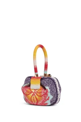 Demi Bag in Blue, Red & Orange Crochet