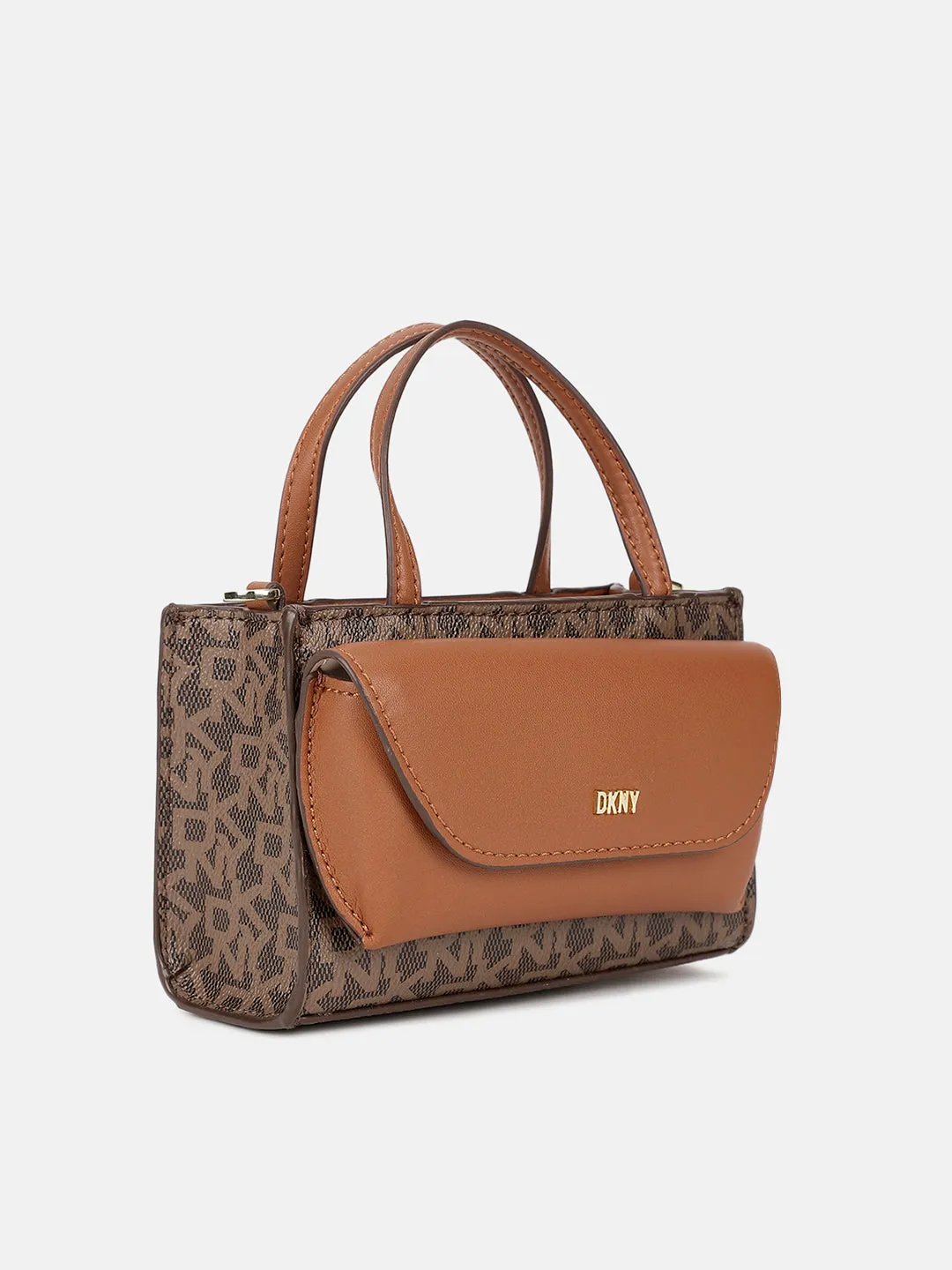 Dkny Women Brown Printed Sling Bag