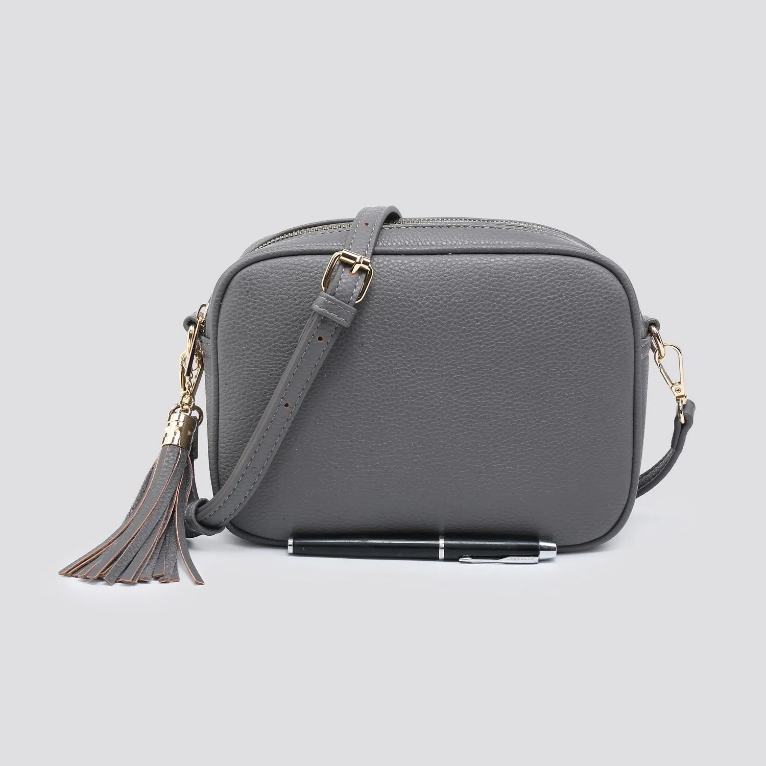 Double Zip Camera Bag - Dark Grey