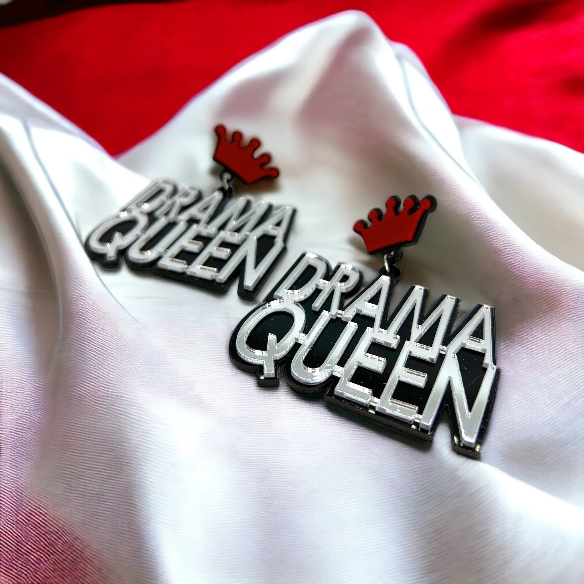 Drama Queen Earrings - Sassy Earrings, Fun Earrings, Sweet and Sassy, Dramatic