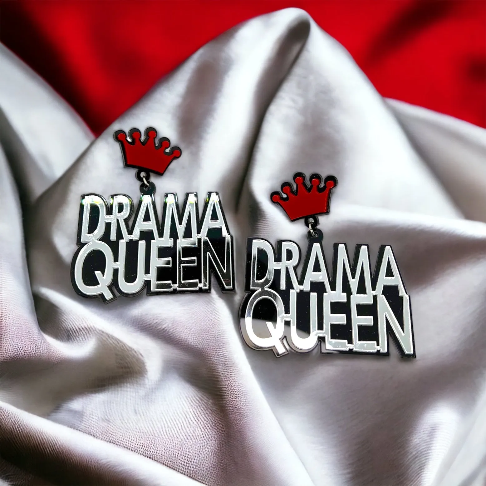 Drama Queen Earrings - Sassy Earrings, Fun Earrings, Sweet and Sassy, Dramatic