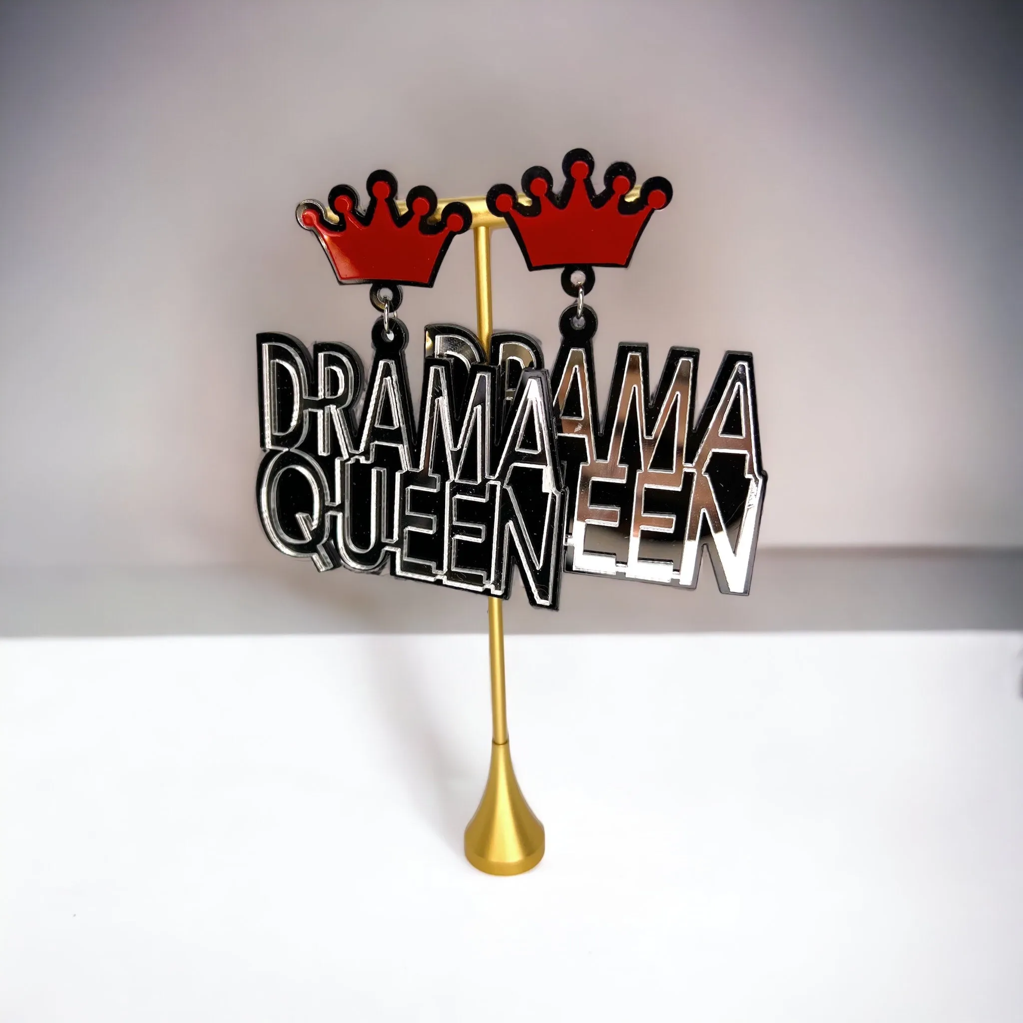 Drama Queen Earrings - Sassy Earrings, Fun Earrings, Sweet and Sassy, Dramatic