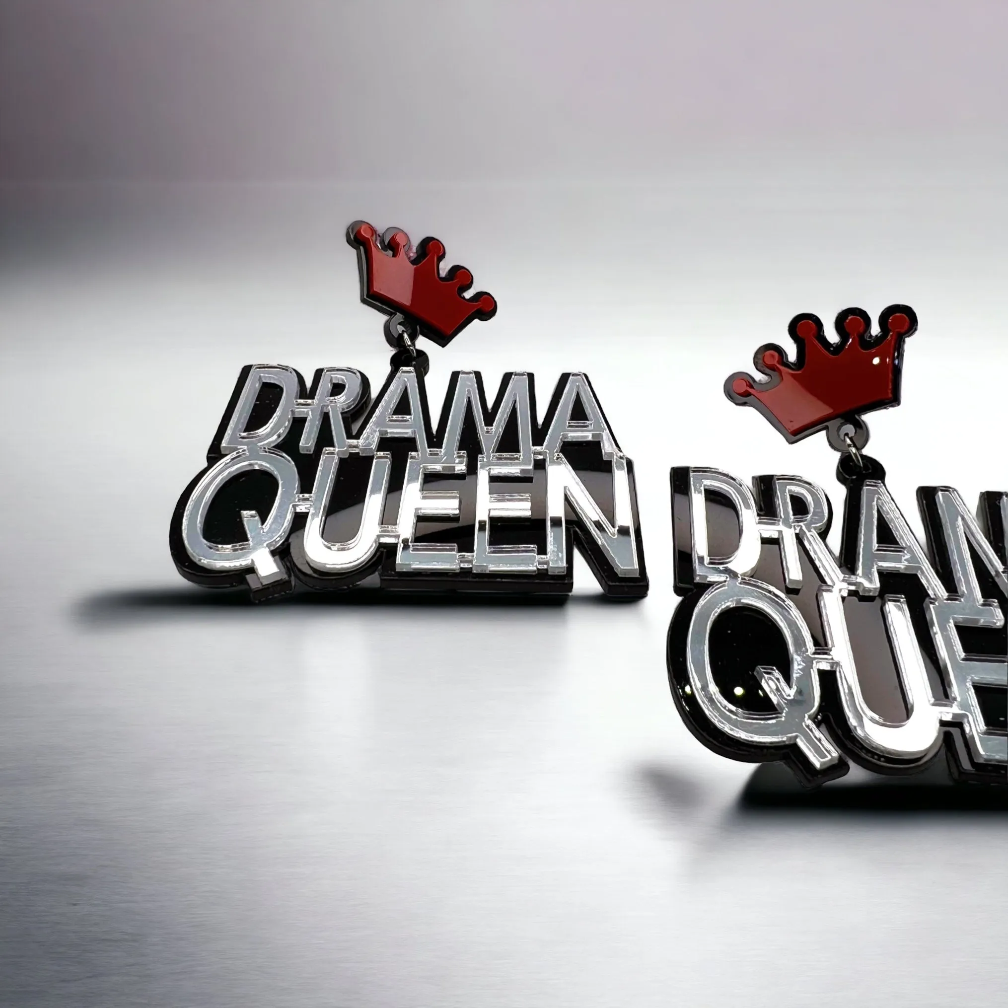 Drama Queen Earrings - Sassy Earrings, Fun Earrings, Sweet and Sassy, Dramatic