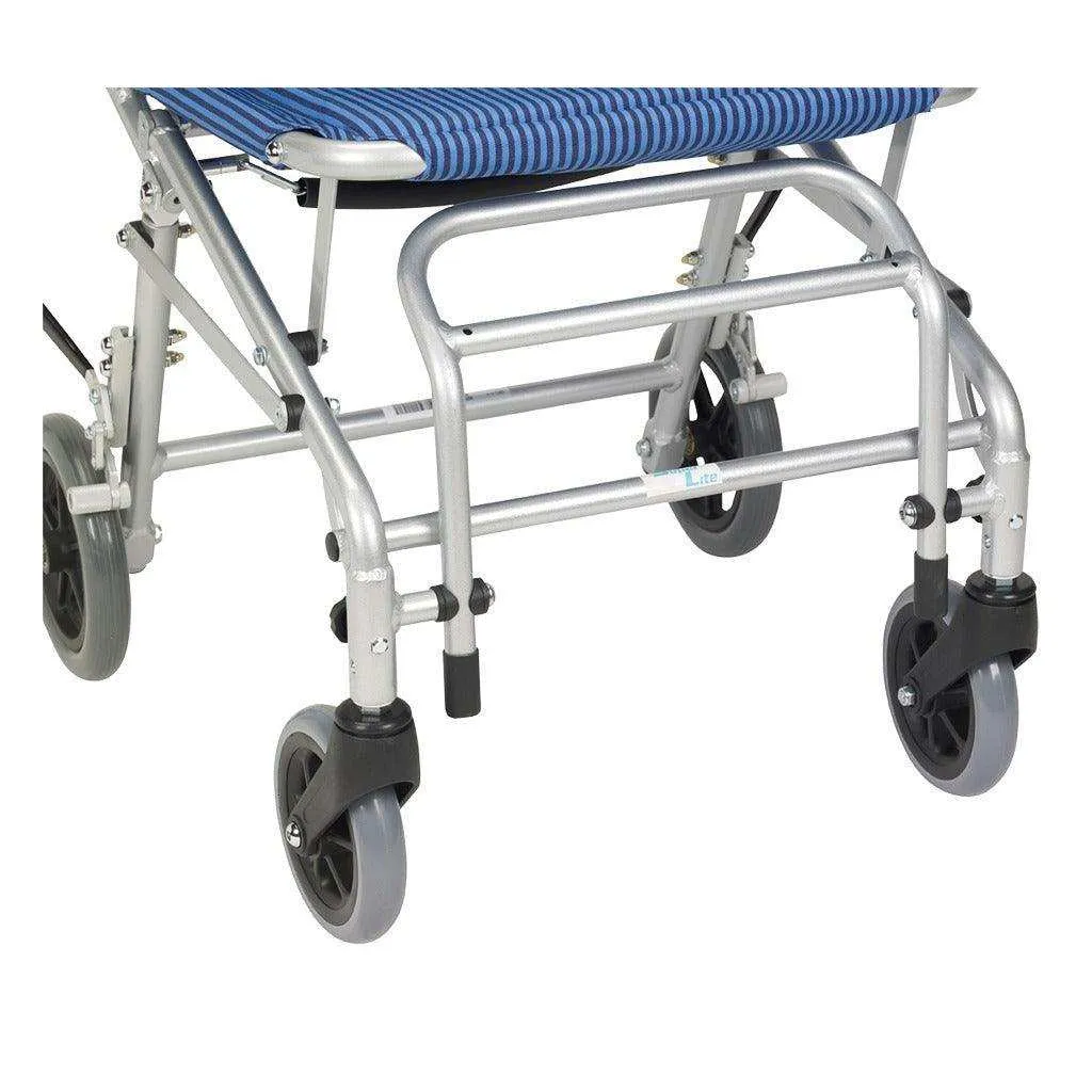 Drive Medical Super Light Folding Transport Wheelchair with Carry Bag