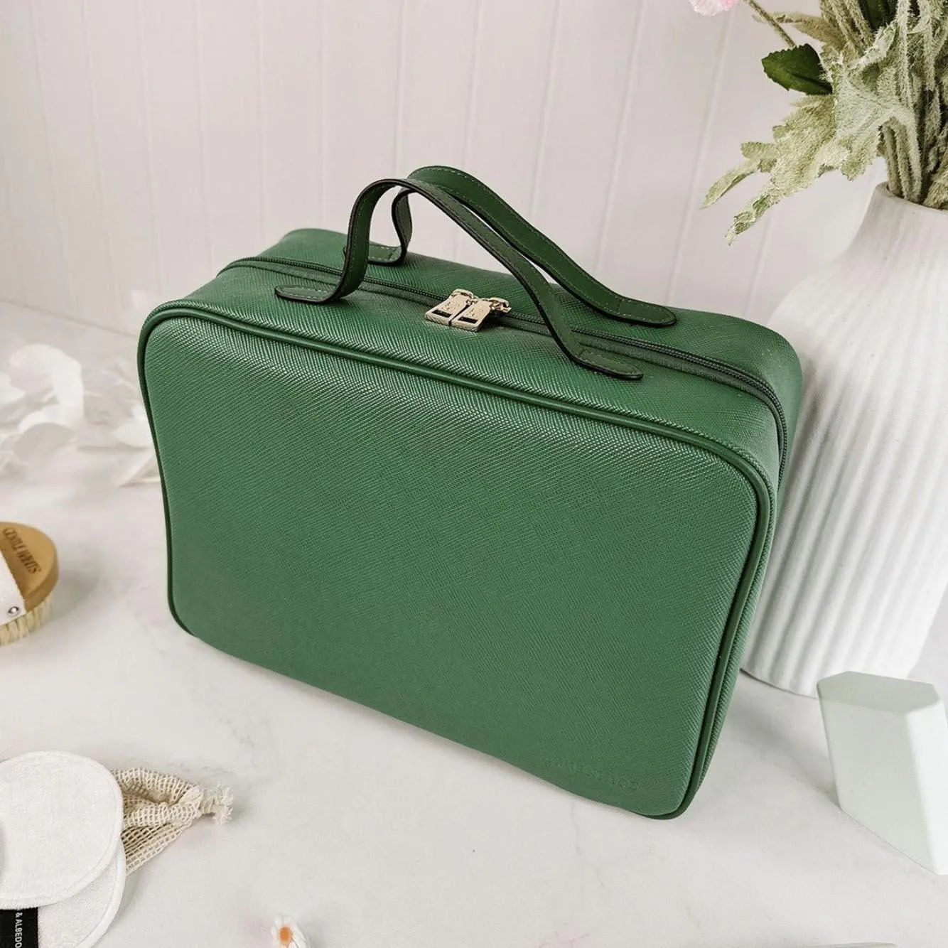 Emma Cosmetic Case | Green