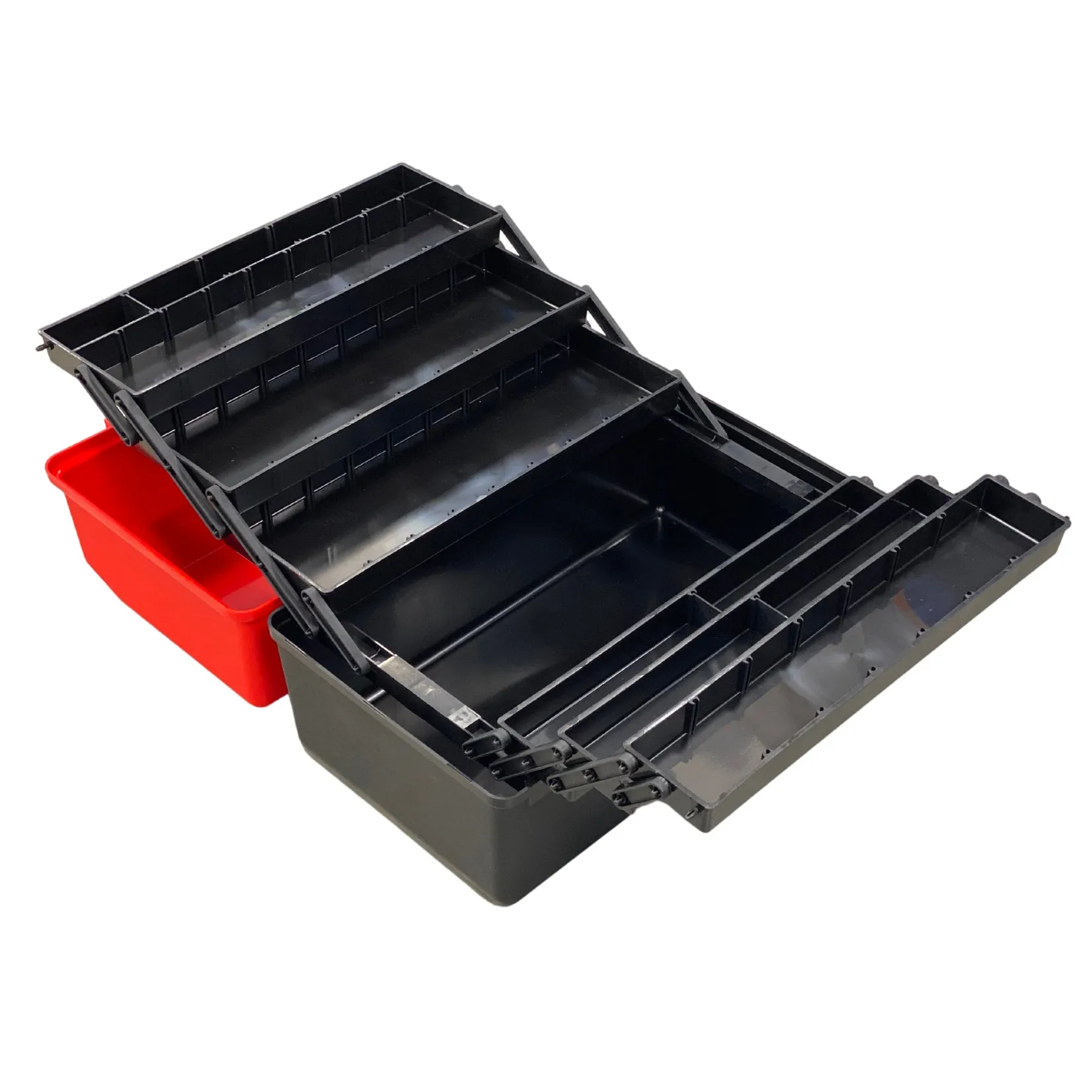 Empty First Aid Box Large - Red & Black 6 Tray (1)