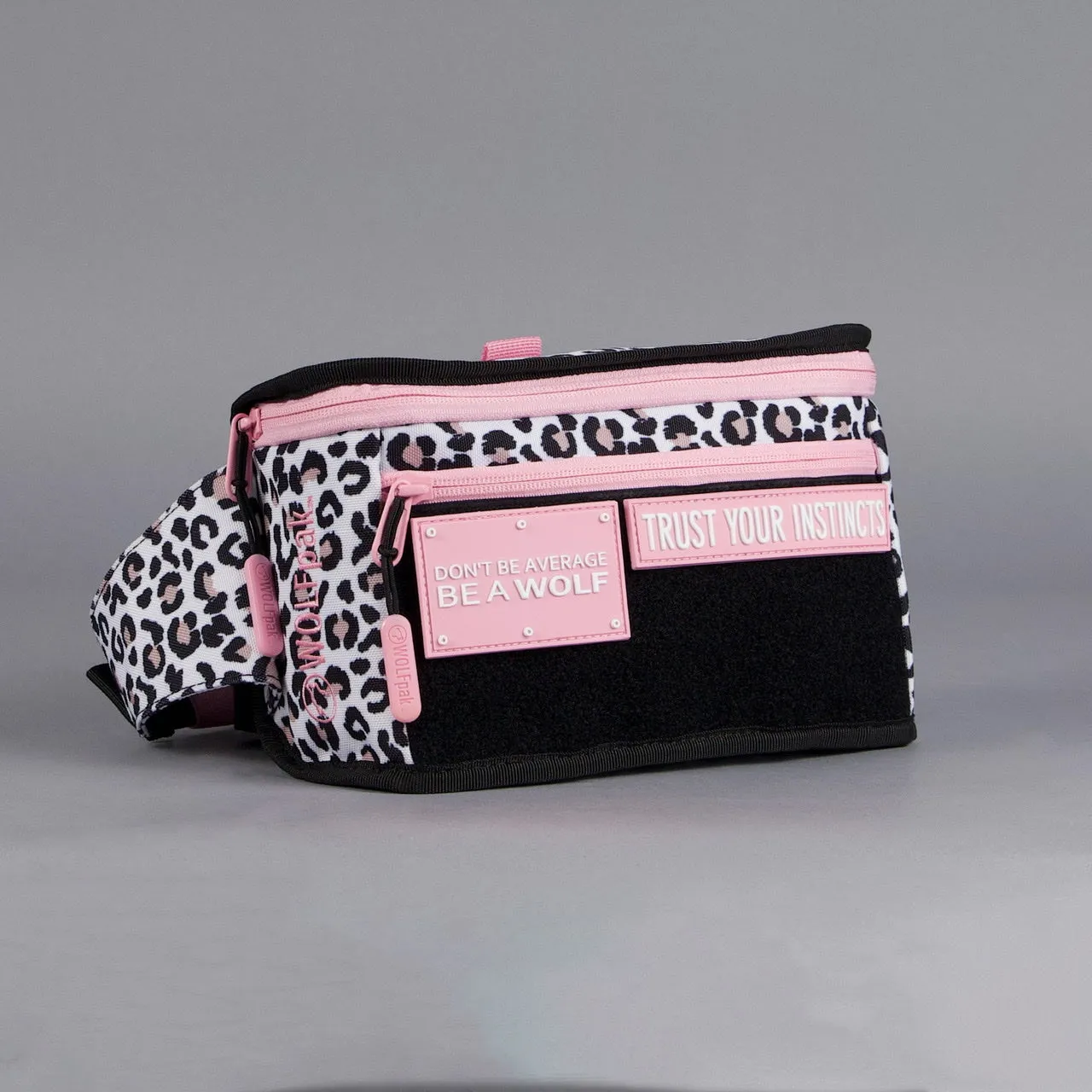 Fanny Pack Leopard Pink Zip