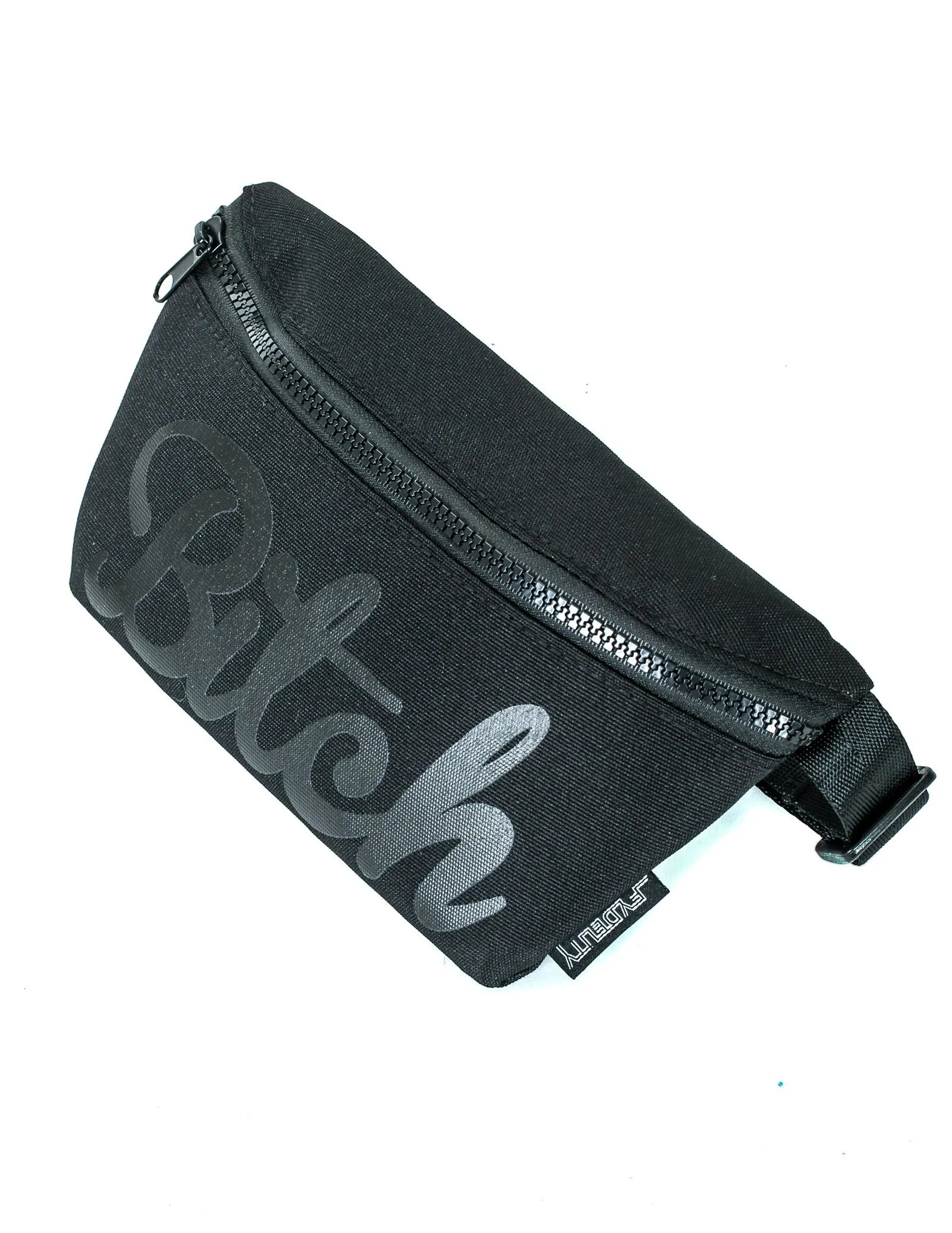 Fanny Pack | Slim |WERDS Bitch Black & Black