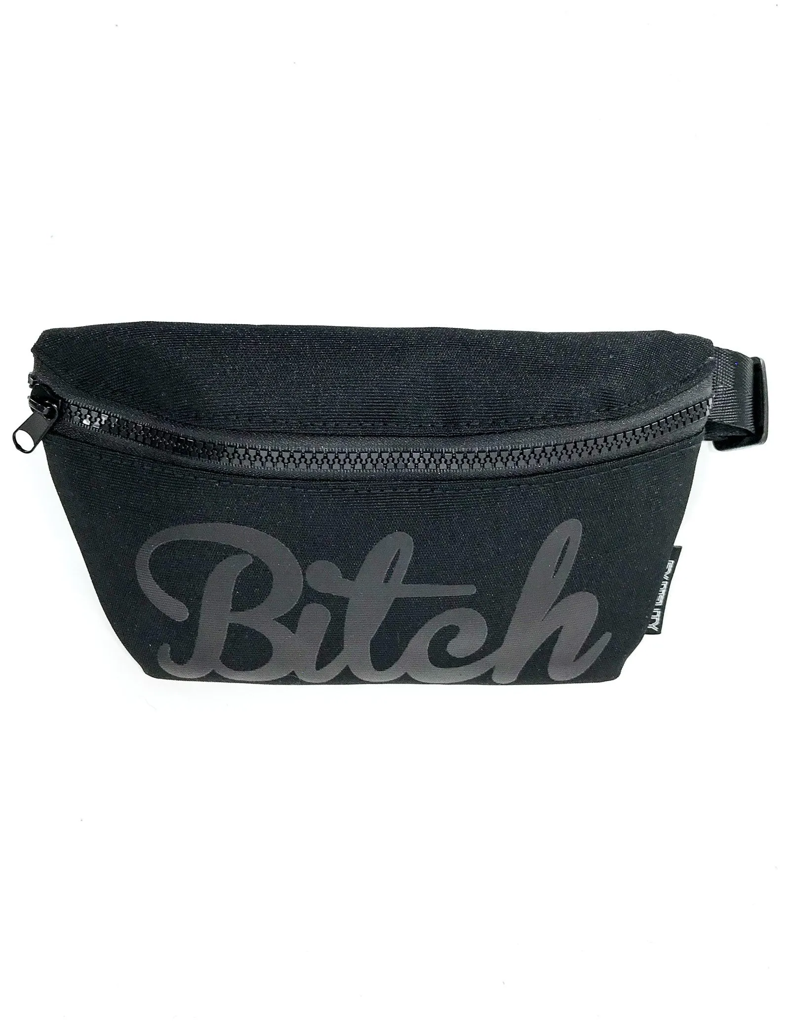 Fanny Pack | Slim |WERDS Bitch Black & Black