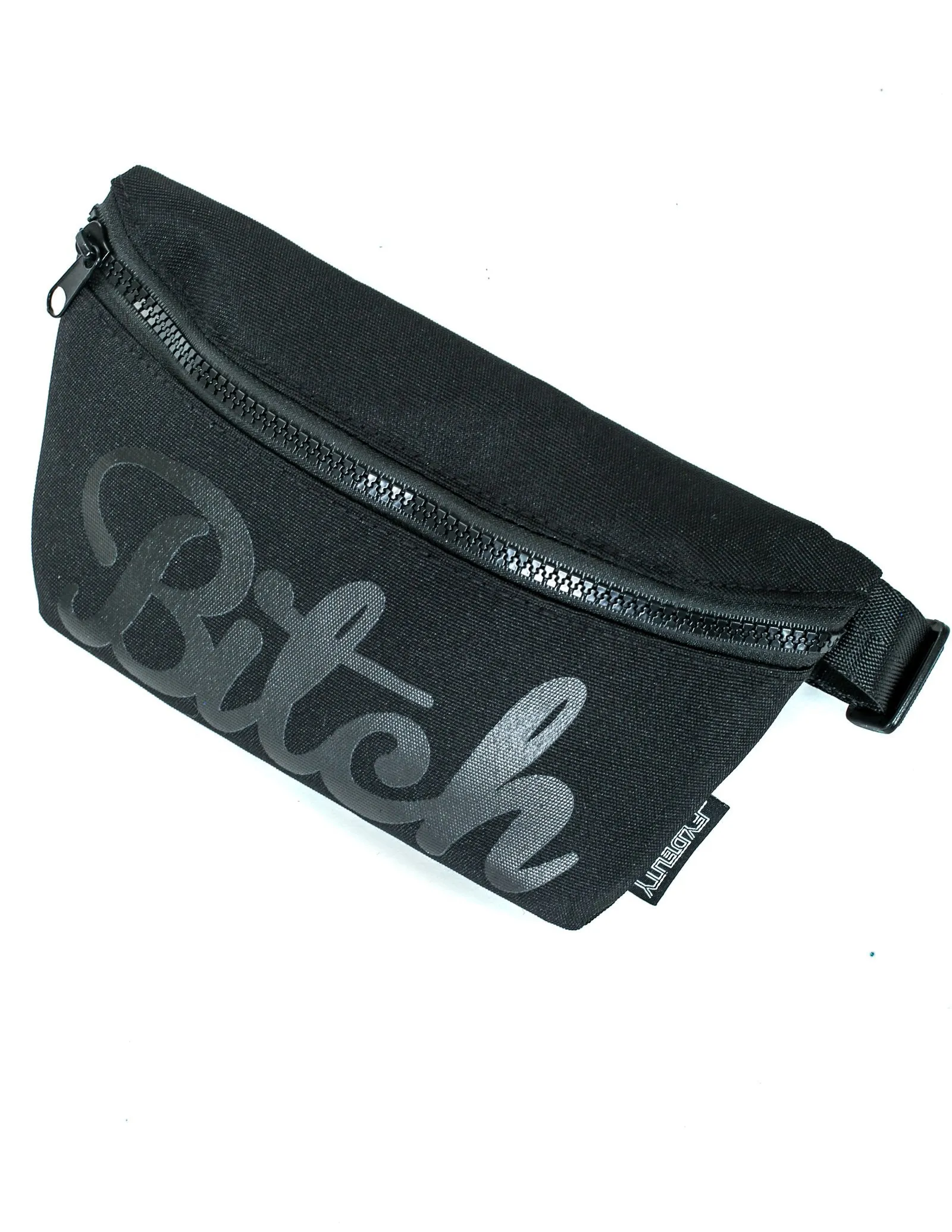 Fanny Pack | Slim |WERDS Bitch Black & Black