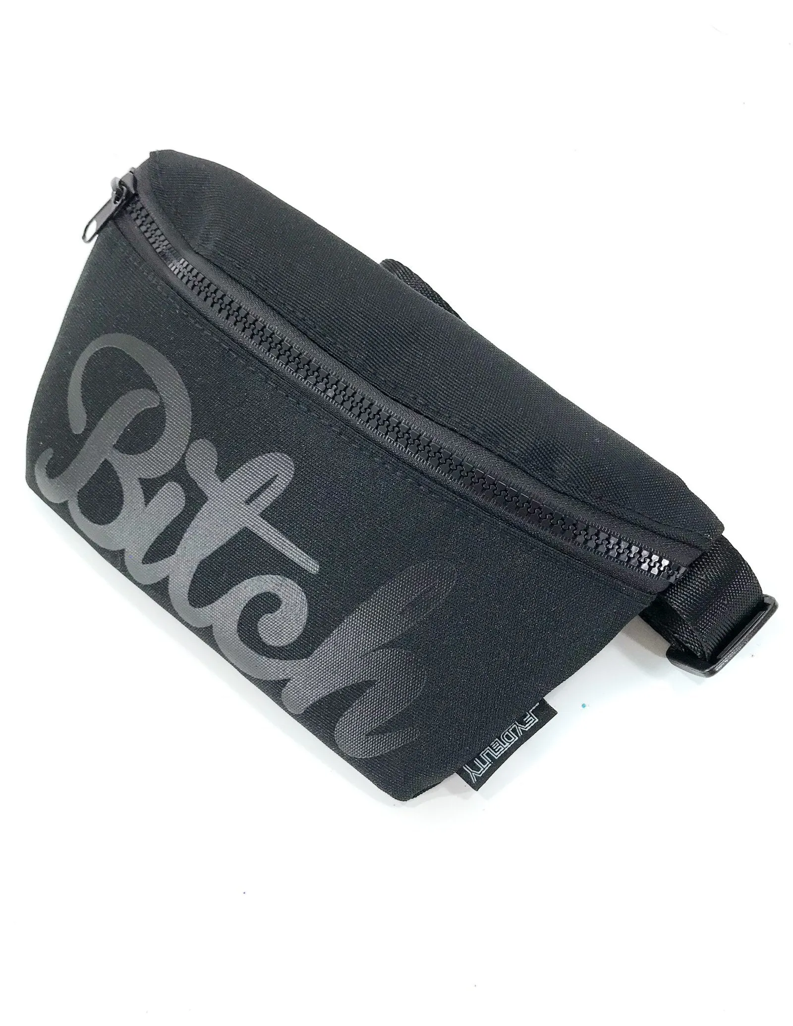 Fanny Pack | Slim |WERDS Bitch Black & Black