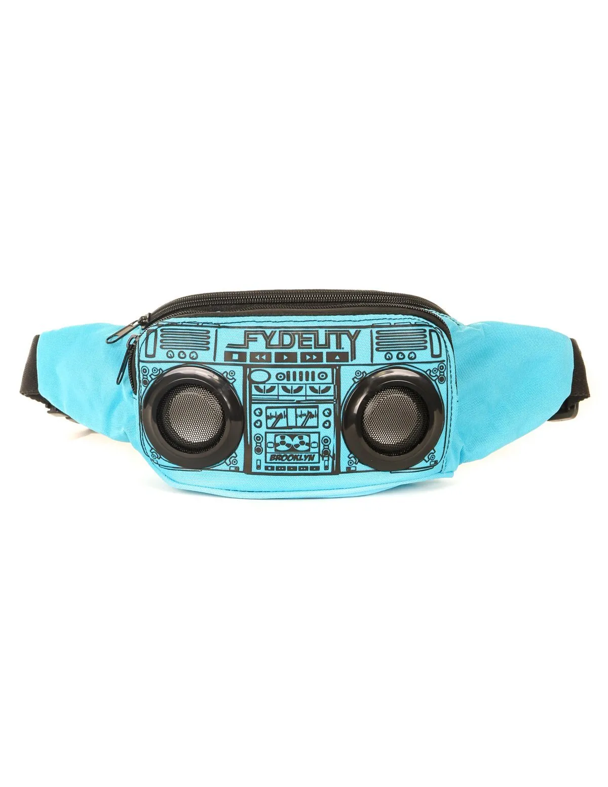 FI-HI Fanny Pack | Bluetooth Speakers |LT Blue