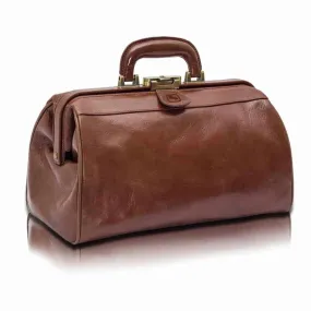 Finley Traditional Leather Lawyer Doctor Bag Brown