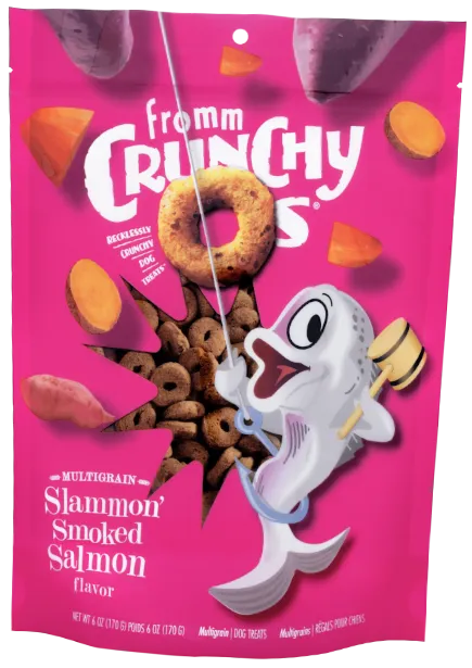 Fromm Crunchy O's Slammon Smoked Salmon Dog Treats