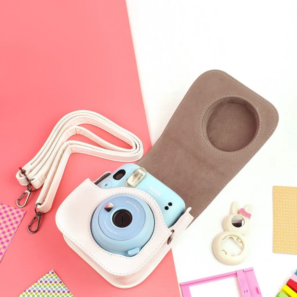 Fujifilm Instax Mini 11 leather case - Pink