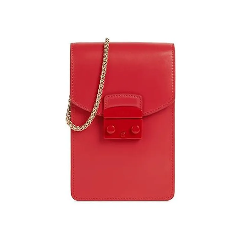 Furla Metropolis Vertical Crossbody Bag - Ruby