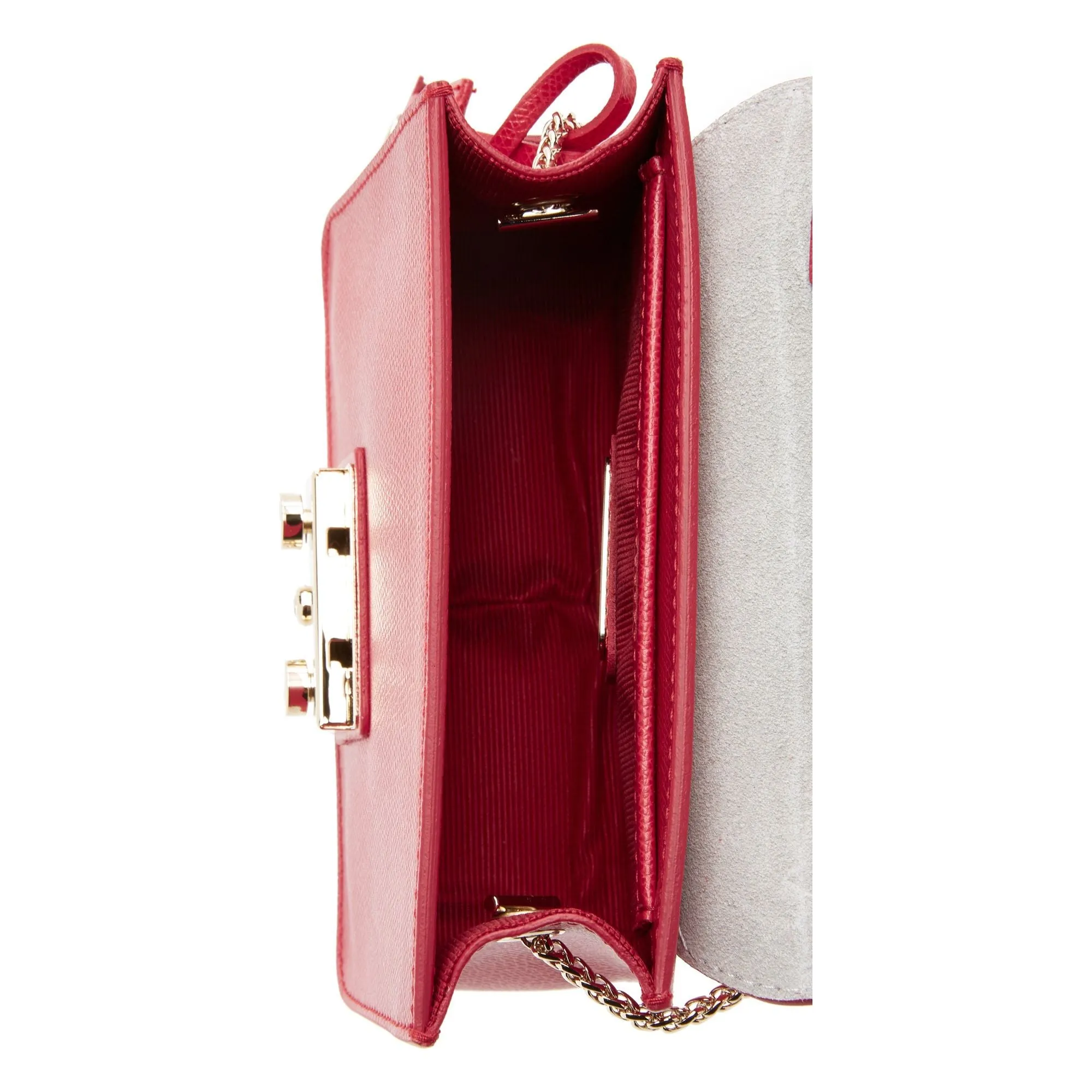 Furla Metropolis Vertical Crossbody Bag - Ruby