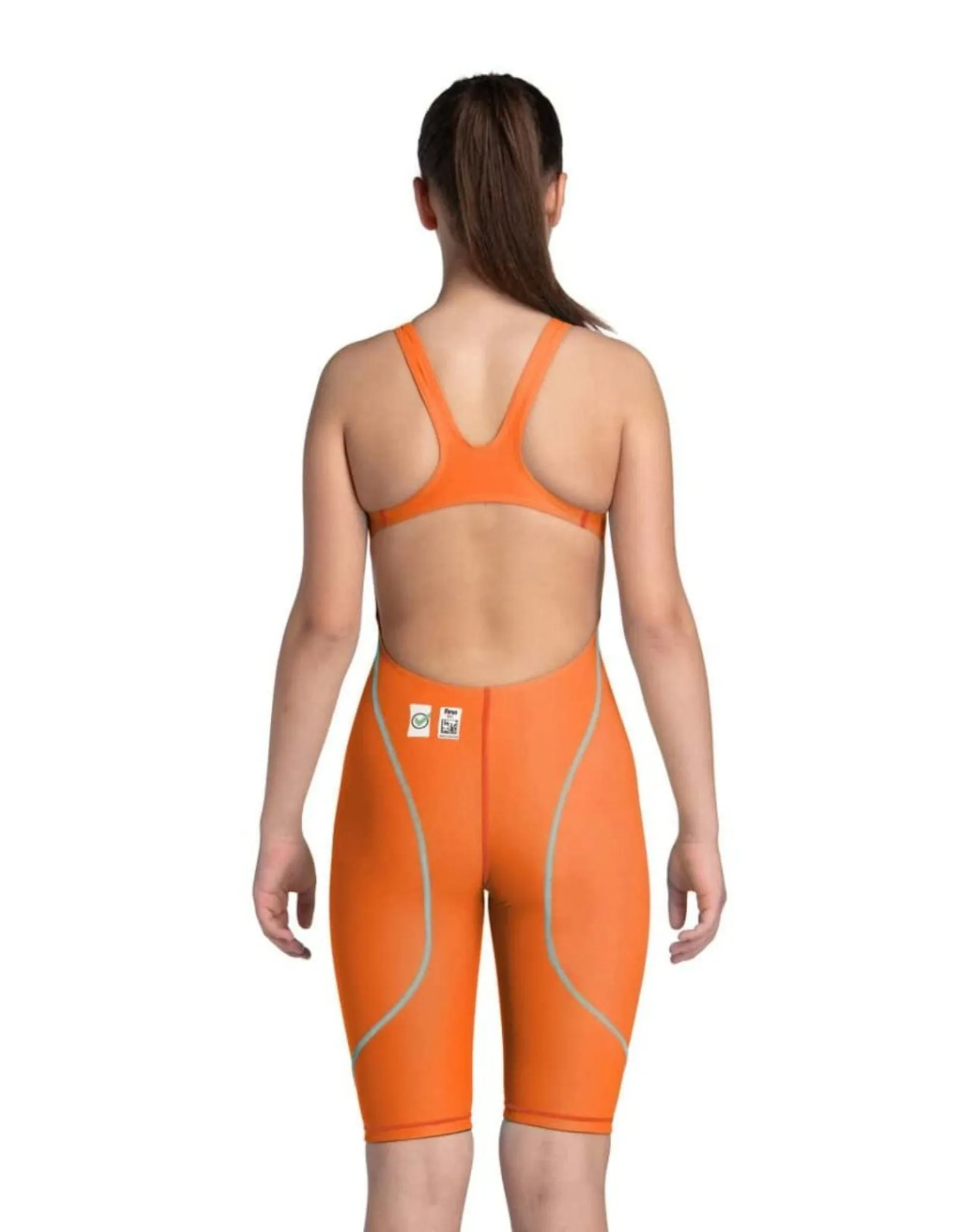 Girls Limited Edition Powerskin ST NEXT Open Back - Orange/Teal