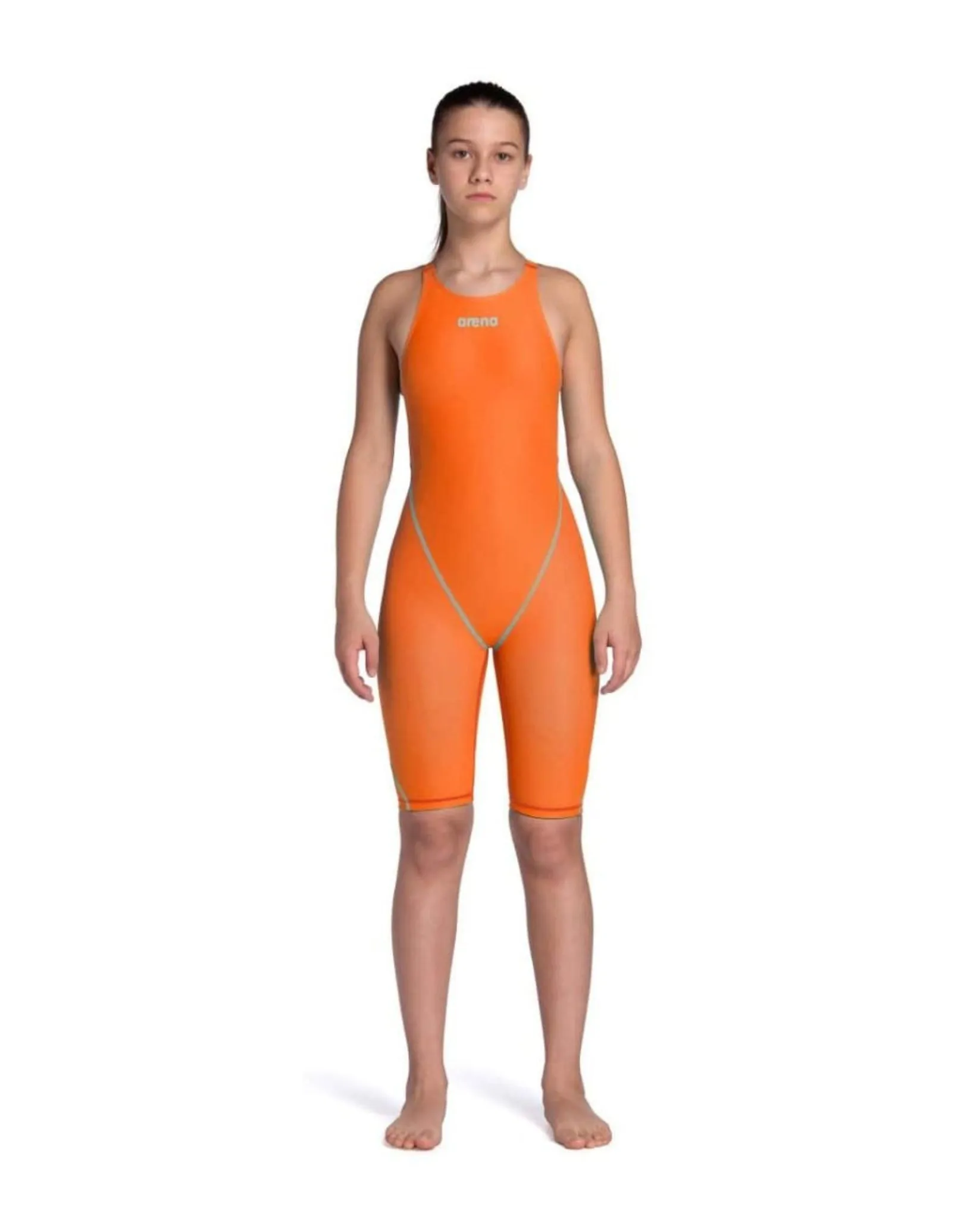 Girls Limited Edition Powerskin ST NEXT Open Back - Orange/Teal