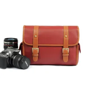 Handcrafted DSLR Camera Bag Messenger Vintage PU Leather Camera Bag Leather Bag 901