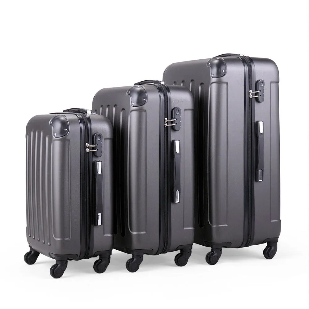 Heavy Duty 3 Piece Lightweight 360° Rolling Suitcase