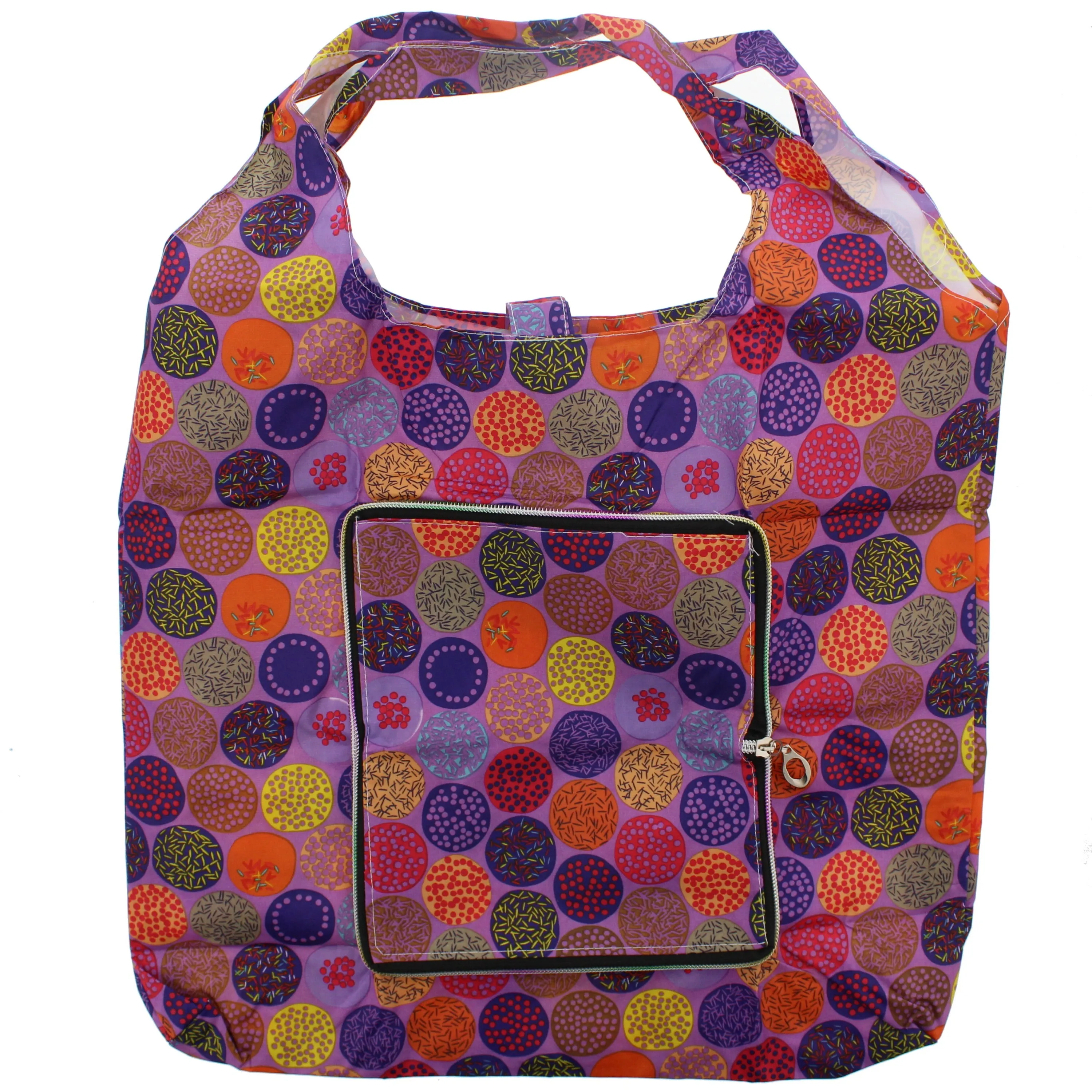 Heavy Duty Fun Multicoloured Spot Shopping Bag in Zip Wallet