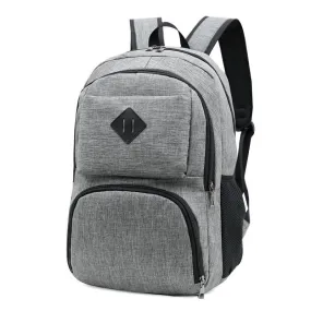 Hiking Canvas Large Capacity Backpack- Grey