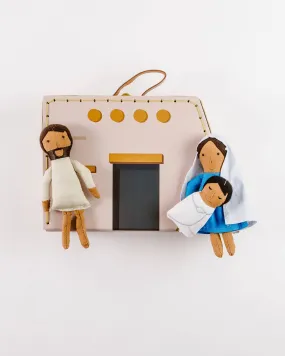 Holy Family Mini Suitcase Dolls