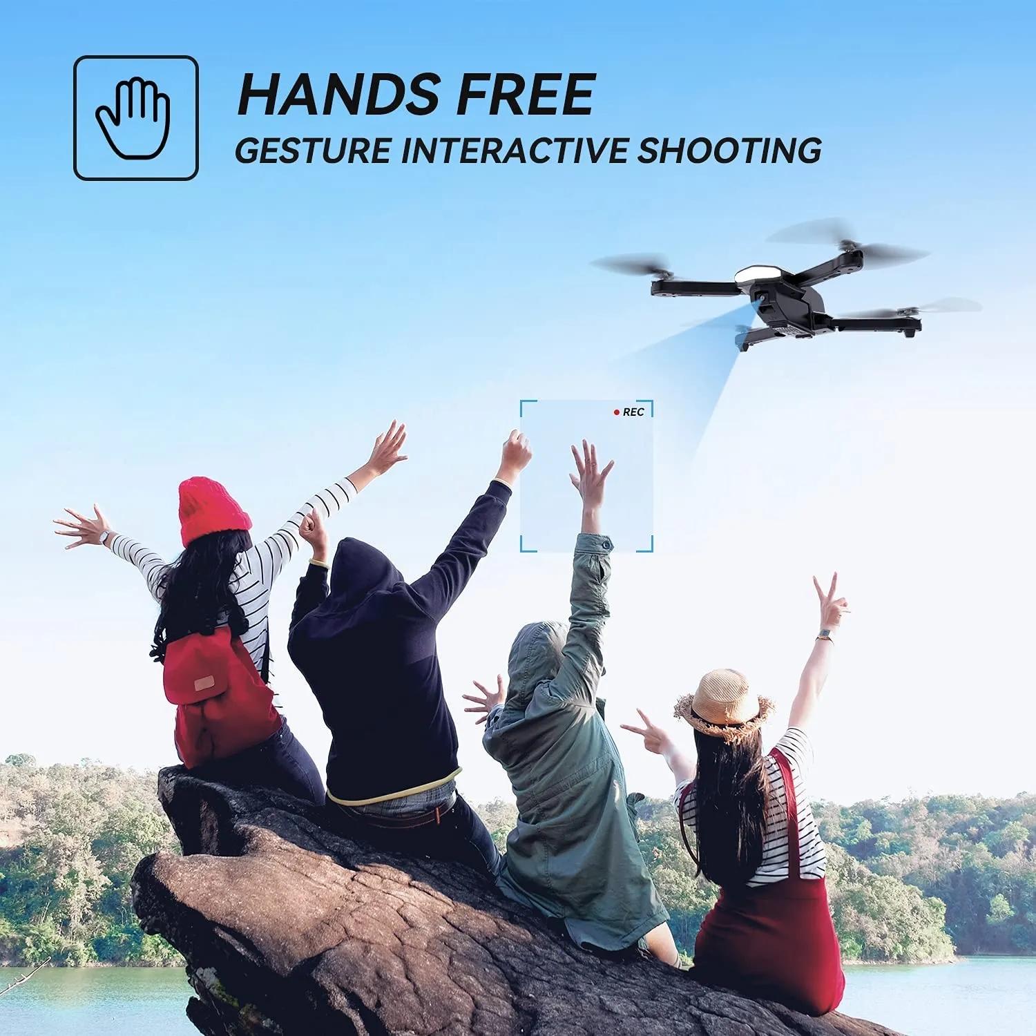 Holy Stone HS260 Drone with 1080P HD Camera RC Foldable Quadcopter with Carry Case