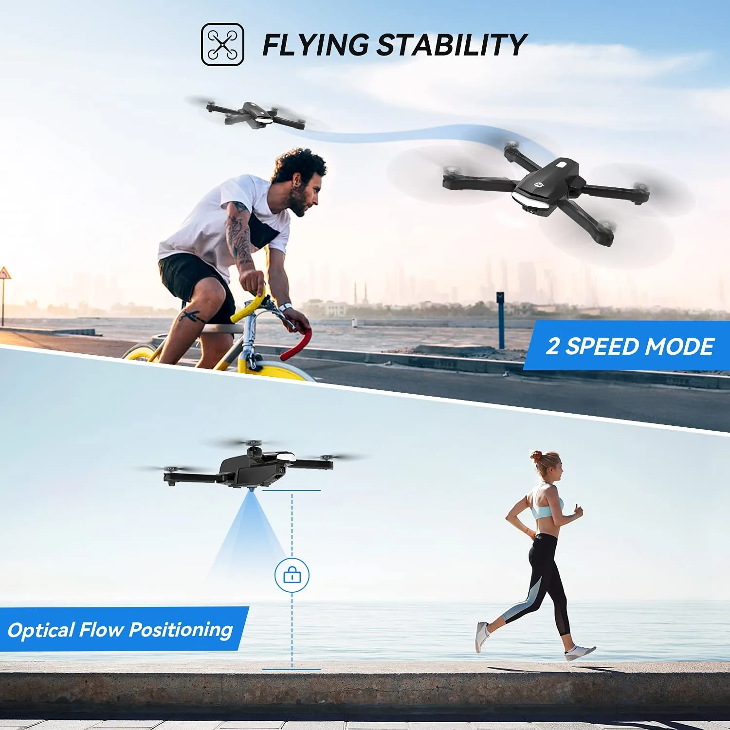 Holy Stone HS260 Drone with 1080P HD Camera RC Foldable Quadcopter with Carry Case