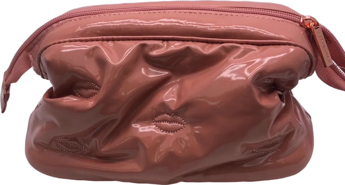 Huda Beauty Pink Glossy Cosmetic Bag