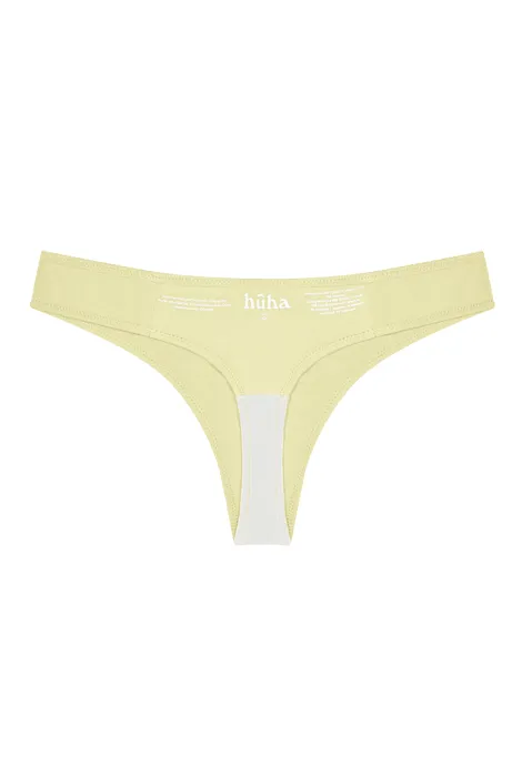 Huha Low Profile Thong Mineral Undies - Buttercup