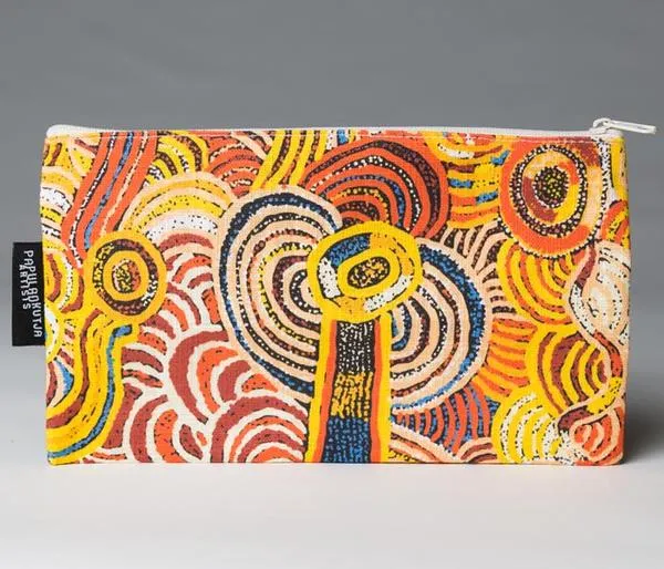 Indigenous Artists Cotton Zip Bag