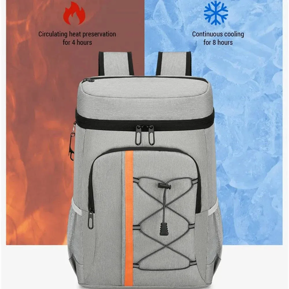 Insulated Cooler Backpack Aluminum Foil Thermal Backpack Picnic Cooler Bag for Outdoor Picnic Bags Camping Supplies