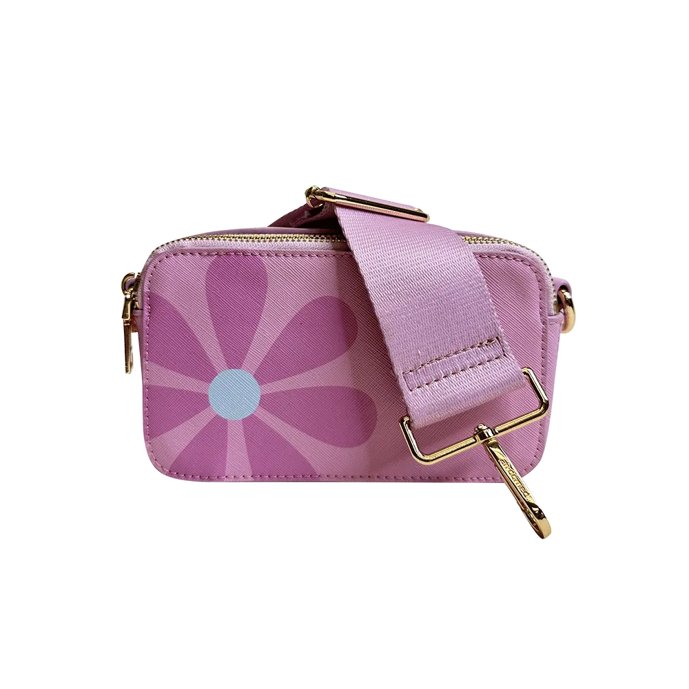 Jamie Flower Camera Bag w/Interchangeable Bag Strap