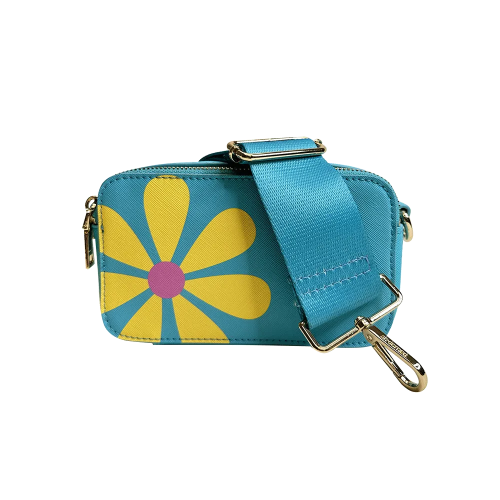 Jamie Flower Camera Bag w/Interchangeable Bag Strap