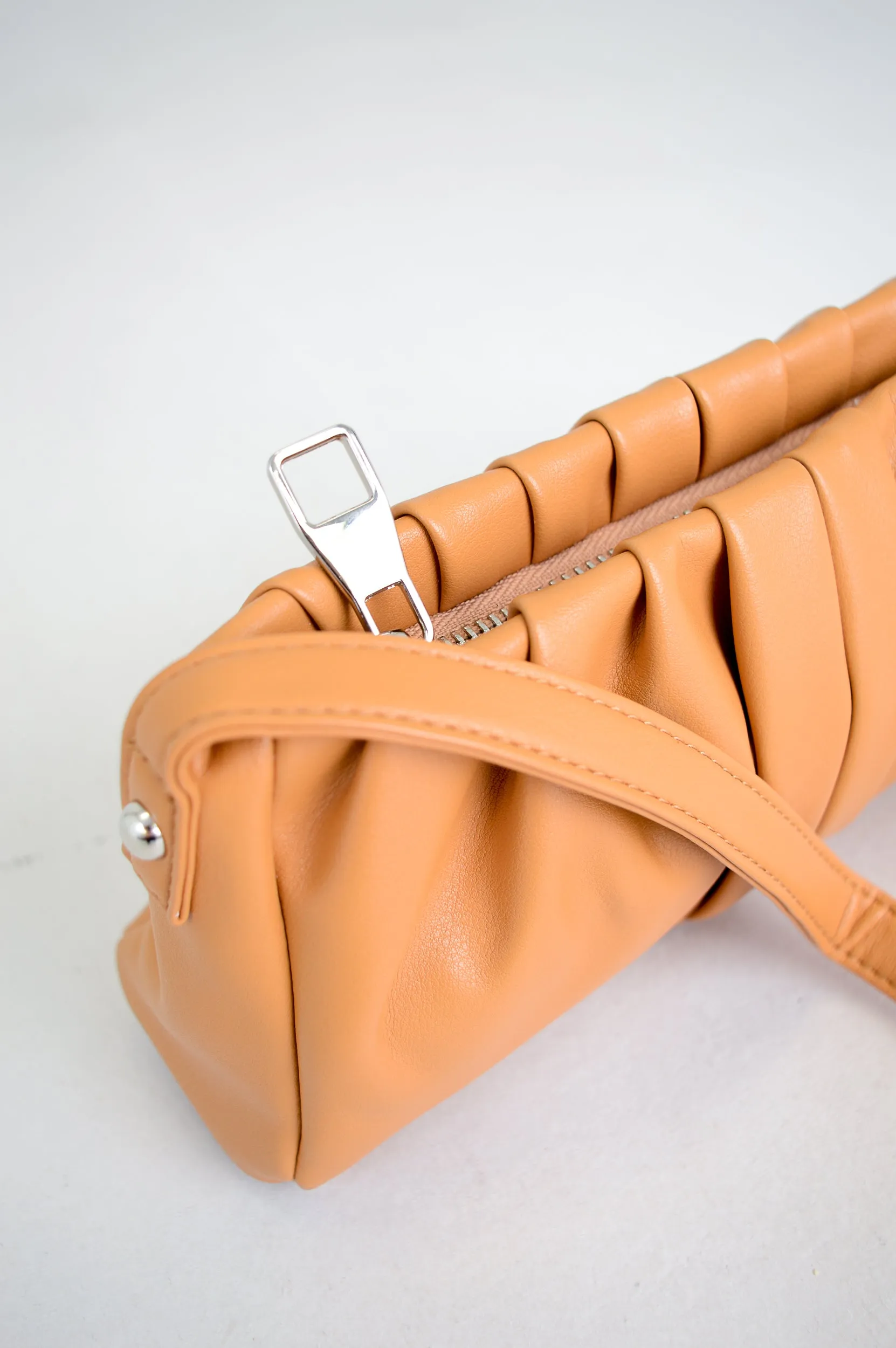 Janette Handbag, Tan, Leather