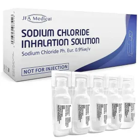 JFA Isotonic 0.9% Sodium Chloride NaCl Inhalation Saline Solution 2.5ml x 20