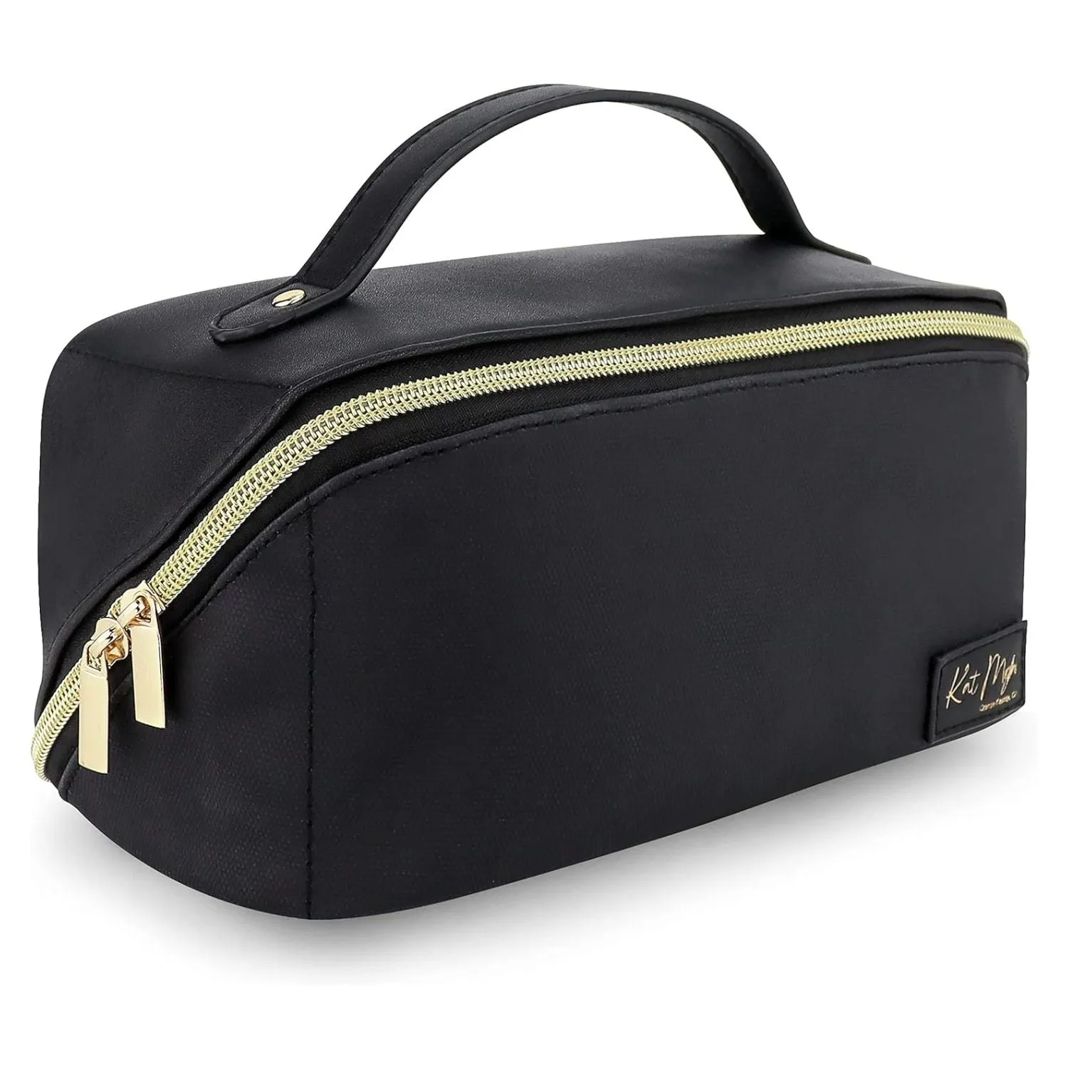 KAT MYHR Large Capacity Travel Cosmetic Bag - Black