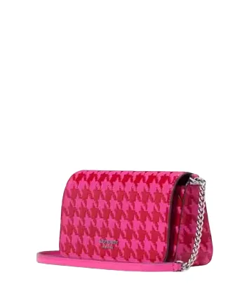 Kate Spade New York Devin Houndstooth Flap Chain Wallet