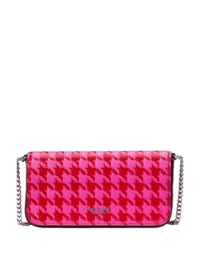 Kate Spade New York Devin Houndstooth Flap Chain Wallet